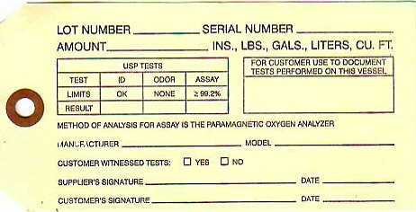 OXYGEN GAS [SAGINAW WELDILNG SUPPLY COMPANY]