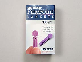 ONETOUCH FINEPOINT 25G LANCETS