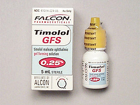 TIMOLOL 0.25% GFS GEL-SOLUTION