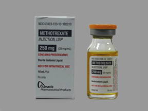 METHOTREXATE 250 MG/10 ML VIAL