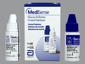 MEDISENSE GLUC-KET CONT SOL