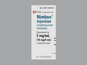 NIMBEX 10 MG/5 ML VIAL