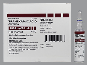 TRANEXAMIC ACID 1,000 MG/10 ML