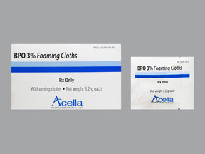 BPO 3% FOAMING CLOTHS