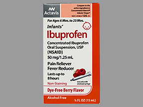 INFANT IBUPROFEN 50 MG/1.25 ML