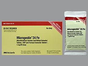 MICROGESTIN 24 FE 1 MG-20 MCG