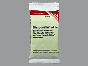 MICROGESTIN 24 FE 1 MG-20 MCG