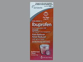 IBUPROFEN 100 MG/5 ML SUSP