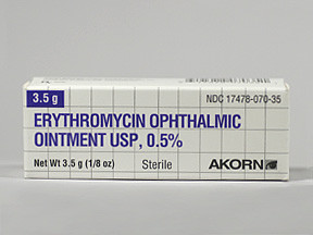 ERYTHROMYCIN 0.5% EYE OINTMENT