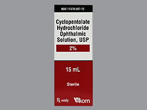 CYCLOPENTOLATE HCL 2% DROPS