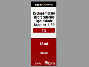 CYCLOPENTOLATE 1% EYE DROPS