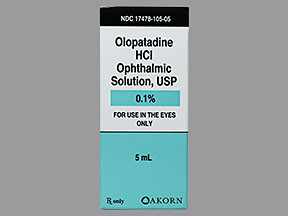 OLOPATADINE HCL 0.1% EYE DROPS