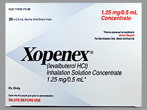 XOPENEX CONC 1.25 MG/0.5 ML