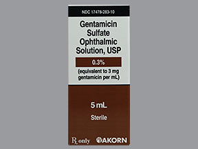 GENTAMICIN 0.3% EYE DROPS