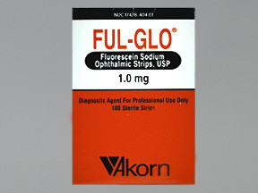 FUL-GLO 1 MG OPTH STRIP