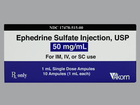 EPHEDRINE 50 MG/ML AMPUL