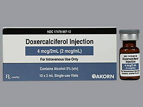 DOXERCALCIFEROL 4 MCG/2 ML VL