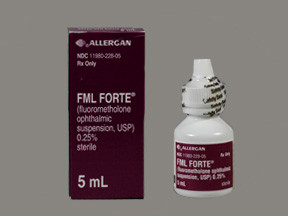 FML FORTE 0.25% EYE DROPS