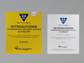 NITROGLYCERIN 0.4 MG/HR PATCH