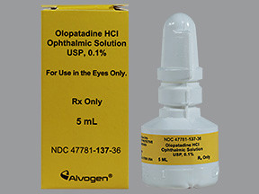 OLOPATADINE HCL 0.1% EYE DROPS