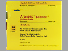 ARANESP 60 MCG/0.3 ML SYRINGE