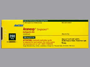 ARANESP 200 MCG/0.4 ML SYRINGE