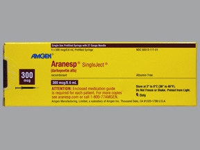 ARANESP 300 MCG/0.6 ML SYRINGE