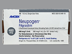 NEUPOGEN 480 MCG/1.6 ML VIAL