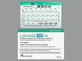 LOMEDIA 24 FE 1 MG-20 MCG TAB