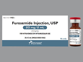 FUROSEMIDE 20 MG/2 ML VIAL