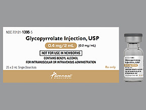 GLYCOPYRROLATE 0.4 MG/2 ML VL