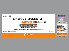 GLYCOPYRROLATE 1 MG/5 ML VIAL