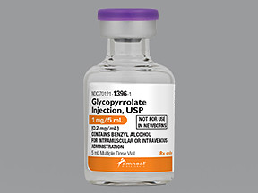 GLYCOPYRROLATE 1 MG/5 ML VIAL