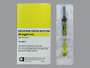 ENOXAPARIN 40 MG/0.4 ML SYR