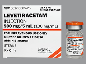 LEVETIRACETAM 500 MG/5 ML VIAL