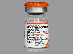 LEVETIRACETAM 500 MG/5 ML VIAL