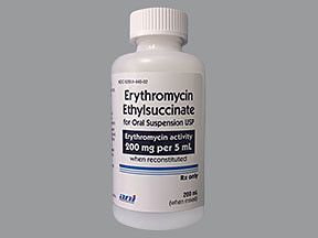 ERYTHROMYCIN 200 MG/5 ML GRAN