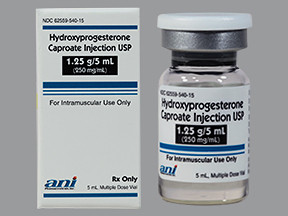 HYDROXYPROGESTERONE 1.25 G/5 ML