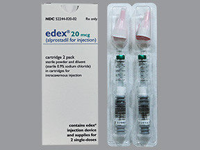 EDEX 20 MCG CARTRIDGE 2-PK KIT