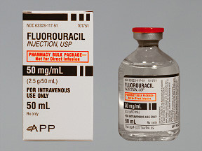 FLUOROURACIL 2,500 MG/50 ML VL