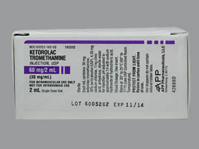 KETOROLAC 60 MG/2 ML VIAL