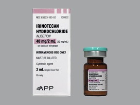 IRINOTECAN HCL 40 MG/2 ML VIAL