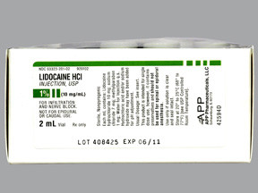 LIDOCAINE HCL 1% VIAL