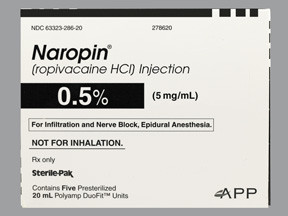 NAROPIN 0.5% 100 MG/20 ML AMP