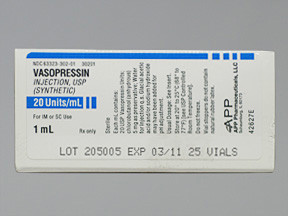 VASOPRESSIN 20 UNITS/ML VIAL