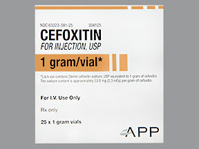 CEFOXITIN 1 GM VIAL