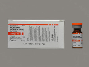 MIDAZOLAM HCL 2 MG/2 ML VIAL