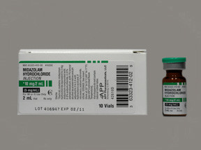 MIDAZOLAM HCL 10 MG/2 ML VIAL