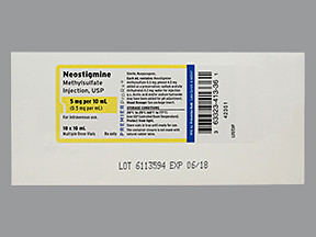 NEOSTIGMINE 5 MG/10 ML VIAL