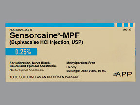 SENSORCAINE-MPF 0.25% VIAL